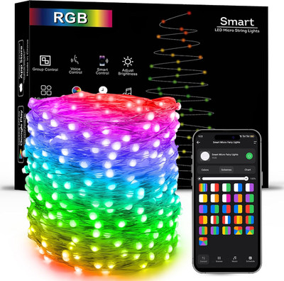 Smart RGB Color Changing Fairy Lights Pro, 66FT 200 LED St. Patrick'S