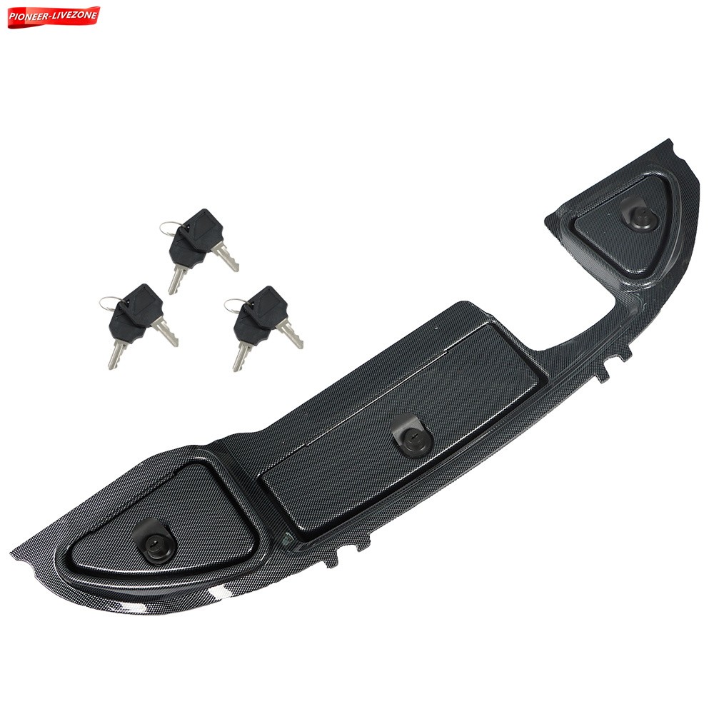 Golf Cart Dash Kit W/ Locks For Club Car Precedent 2008.5-up Carbon Fiber Finish
