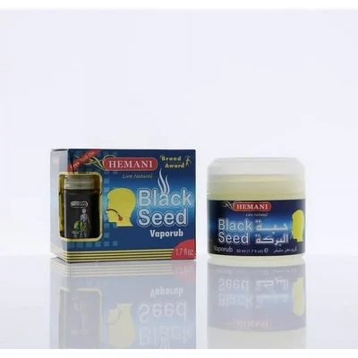 Hemani Blackseed Vapor Rub - Natural Relief Cold Cough Congestion 50g (2 PACKS)
