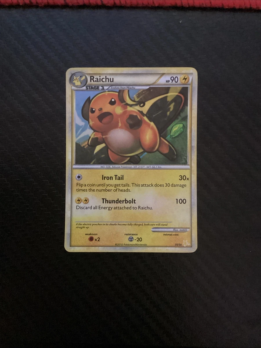 Raichu Pokémon TCG Shadowless Individual Collectible Card Game