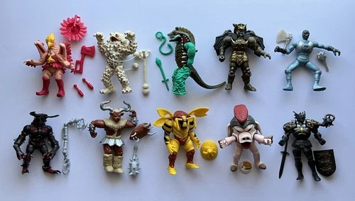 Vintage BANDAI Mighty Morphin Power Rangers Evil Space Aliens Lot of 10 Loose