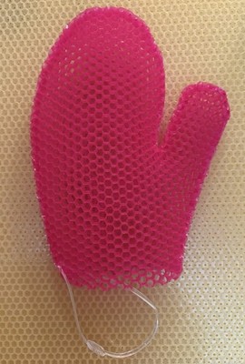 Supracor Stimulite Honeycomb Firmer Textured Bath Mitt All Magenta 