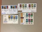 Four Israel registered FLOWERS fdc with four and six stamps