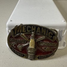 1982 Mechanic Guaranteed Performance Hi-Power Super-Tuned USA 853 Belt Buckle