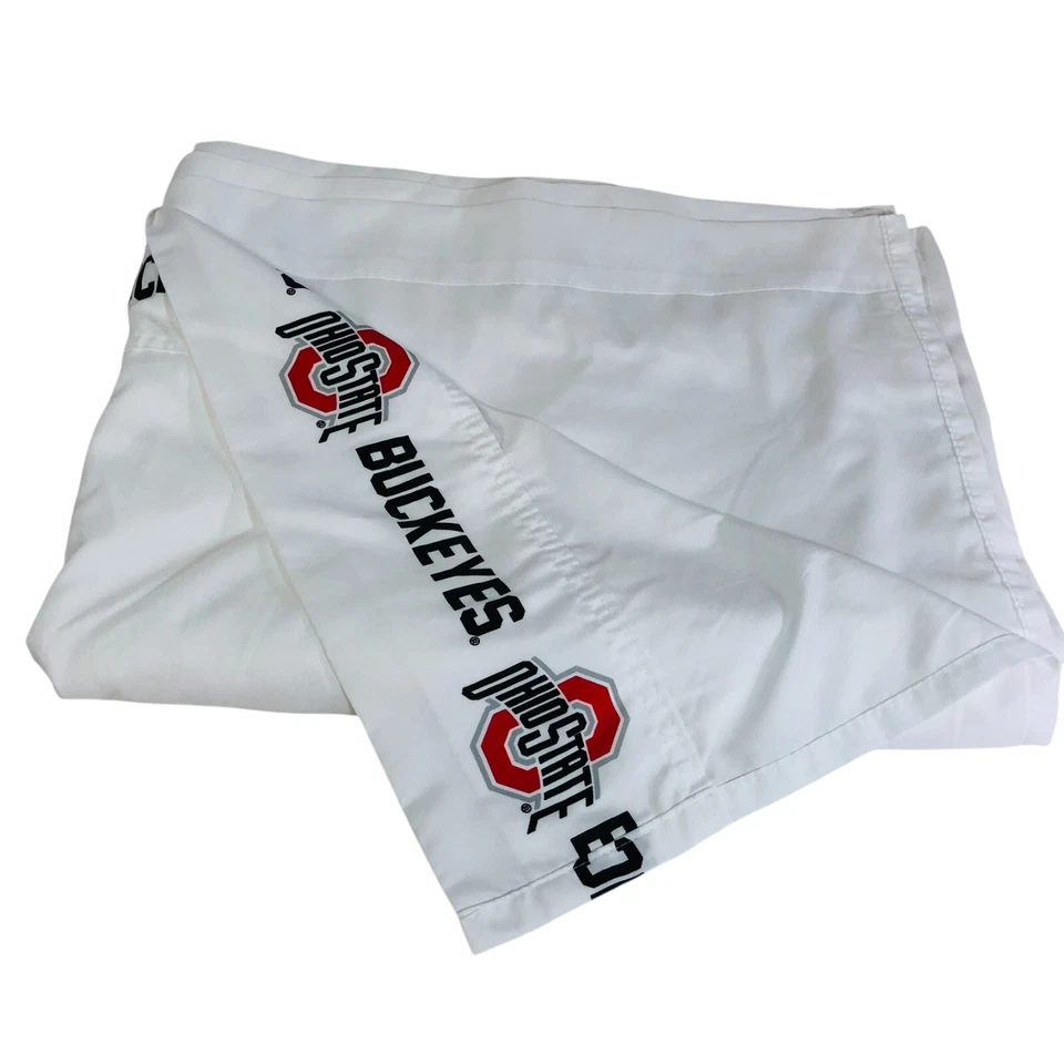 Sábana plana tamaño doble y 2 fundas de cobertura deportiva Ohio State Buckeyes Foto 3 de 4
