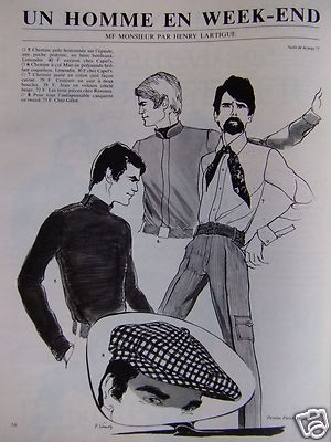 WERBUNG 1968 EIN MANN AM WOCHENENDE - ZEICHNUNGEN PIERRE SIMONS - ADVERTISING