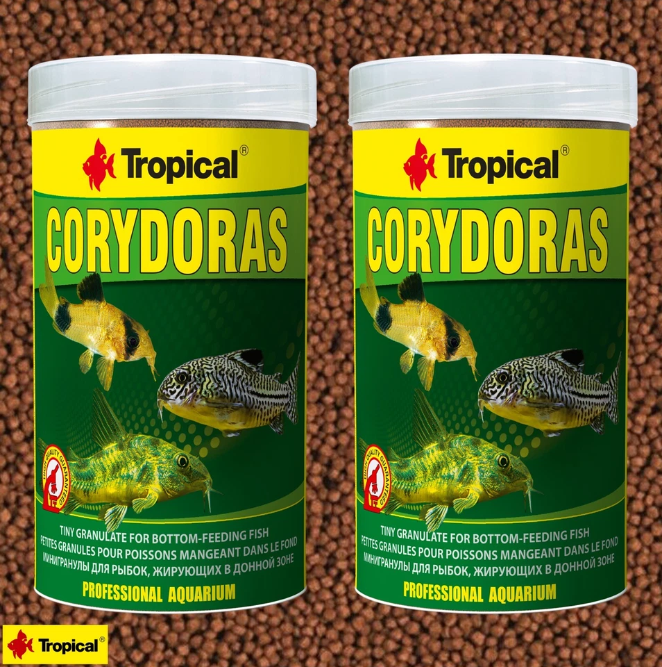 (€40,32/ L) Tropical Corydoras 2x 250ml für Panzerwelse und Schmerlen