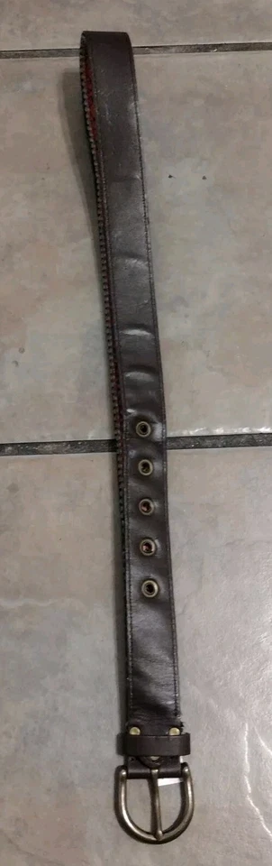 Cinturón Retro Target Bohemio Estilo Hippie Rosa Multicultural Talla 35-36 Bordado Foto 4 de 4