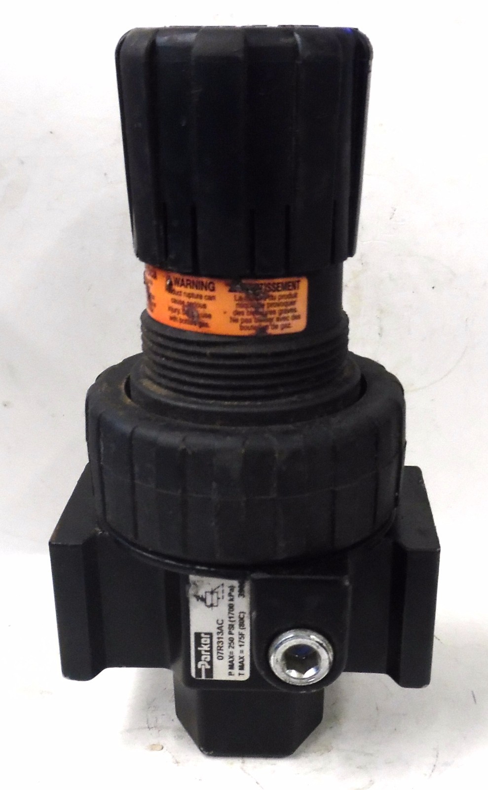 PARKER 07R313AC PNEUMATIC REGULATOR, 1/2" NPT, 250 PSI MAX