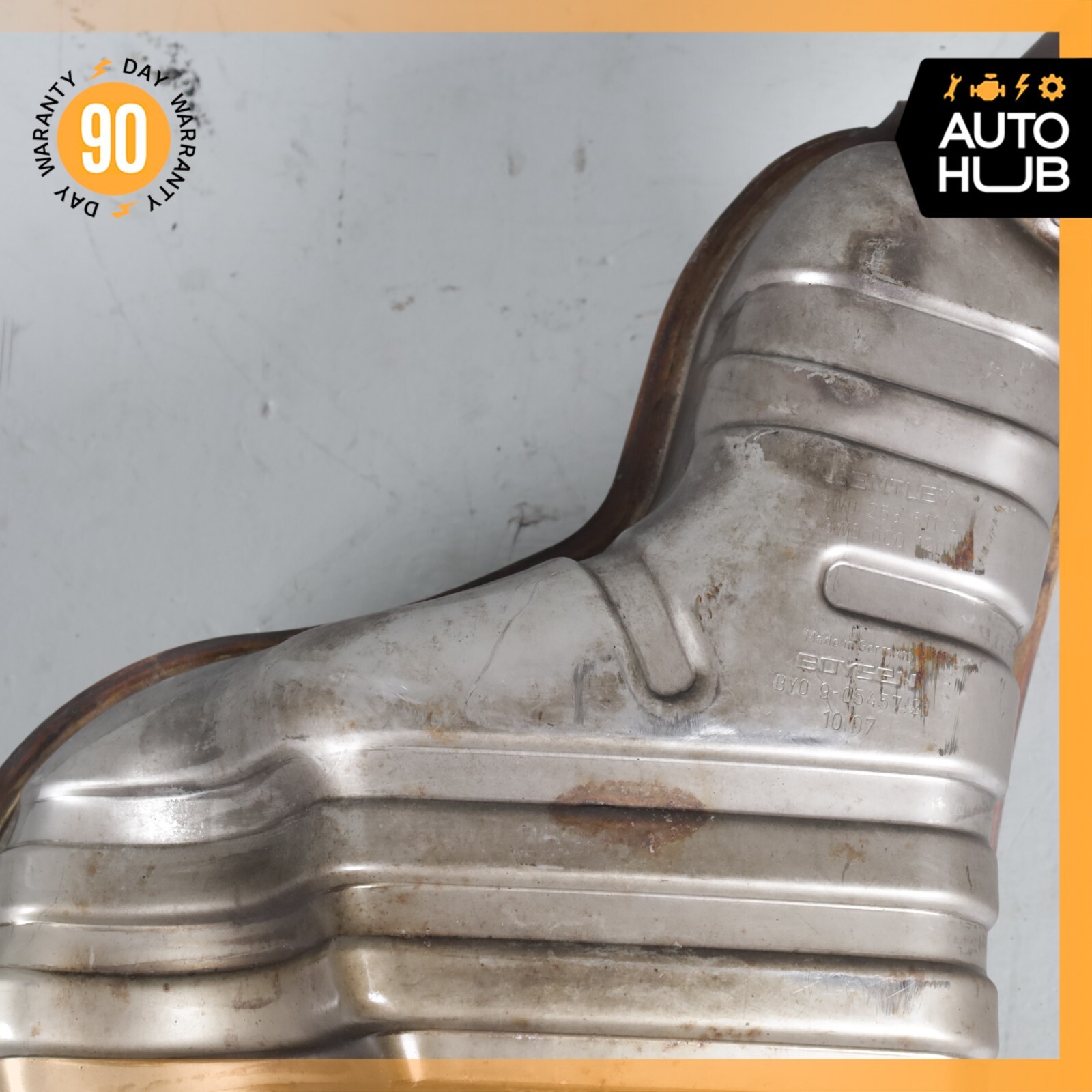 03-12 Bentley Continental GTC GT Exhaust Muffler Right Side 3W0253609Q OEM 63k