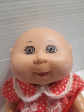 Cabbage Patch Doll Xavier Roberts Plastic Hard 2015 11 in. Brown eyed Bald Loved