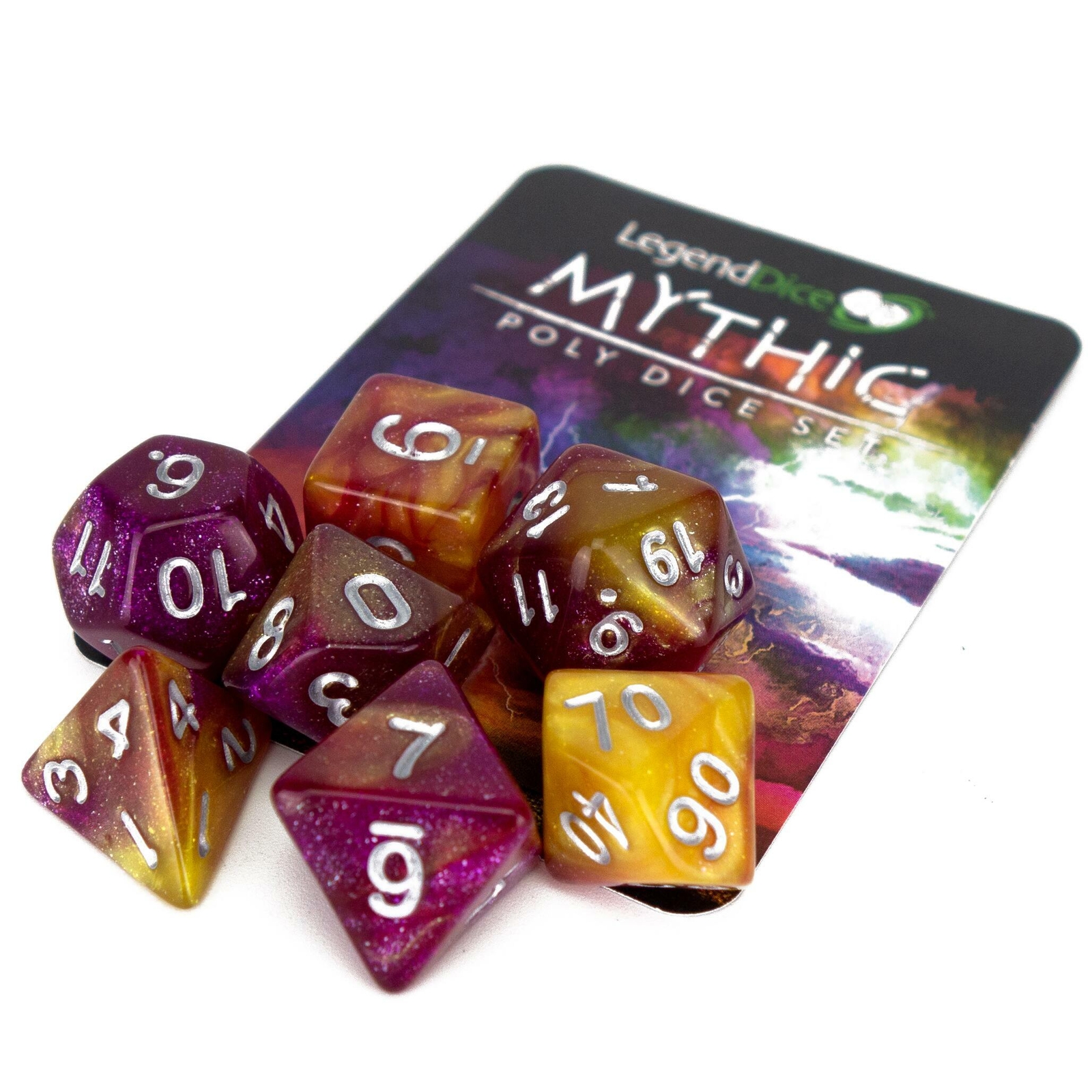 RPG Dice Set - Poly Dice Set - Mythic - Solar Wind