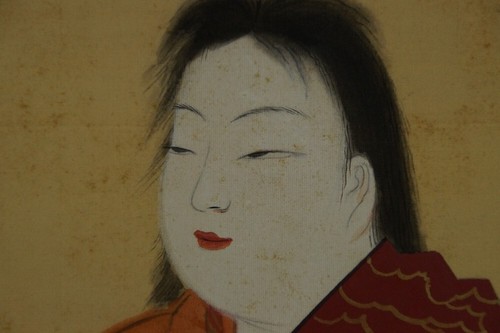 Vögel auf einer Wiese Japanisches Rollbild Kakemono Hanging Scroll Gemälde 6219 - Bild 9 von 12