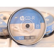 HP CD-R 20 Pack Sealed 700 MB Data 80 Min 3 New Sealed Packs, 60 disc total 