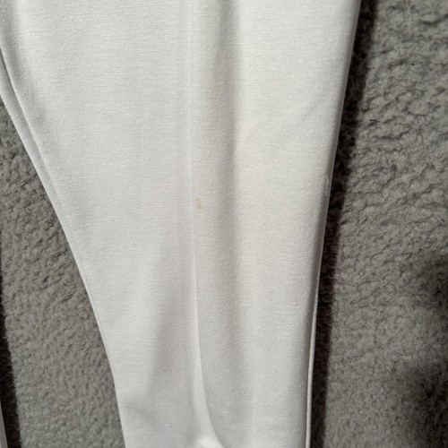 Athena Marie Fringe Studded Ankle Stretch Pants Women's M White - Picture 3 of 9