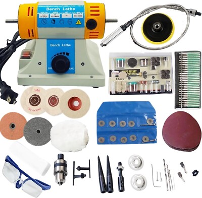 110V Jewelry Polisher, 320W Variable Speed Buffer Polisher Bench Grinder