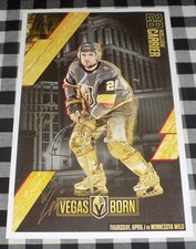 William Carrier Signed Vegas Golden Knights Gameday Poster Stanley Cup Champion