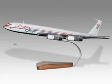 Boeing 707 Anglo Cargo Desk Wood Airplane New Model Large Scale 1/100