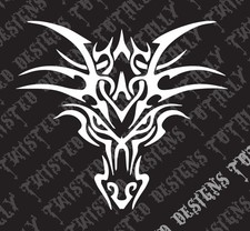 Dragon tribal car truck vinyl decal sticker cool wizard dungeons d d