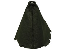 NISSAN JUKE Modello (2009 +) Cuffia Leva Cambio 100% Vera Pelle Colore Nero