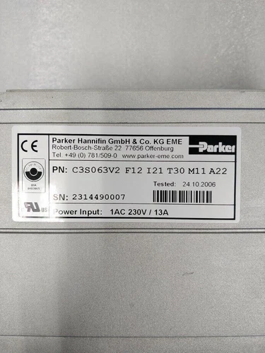 1PC NEW Parker C3S063V2F12I21T30M11A22 Servo Drive