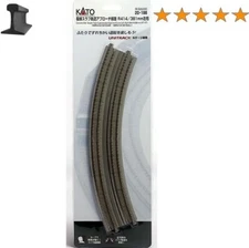 Kato N UniTrack 414/381mm Double Curve Easement Concrete Slab Track 2 Pcs 20-188