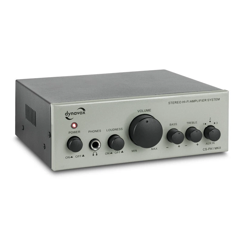 Dynavox CS-PA1 Mk II Mini-Vollverstärker Grigio Argento CSPA1 CS-PA1 1 Pezzo - Immagine 4 di 4