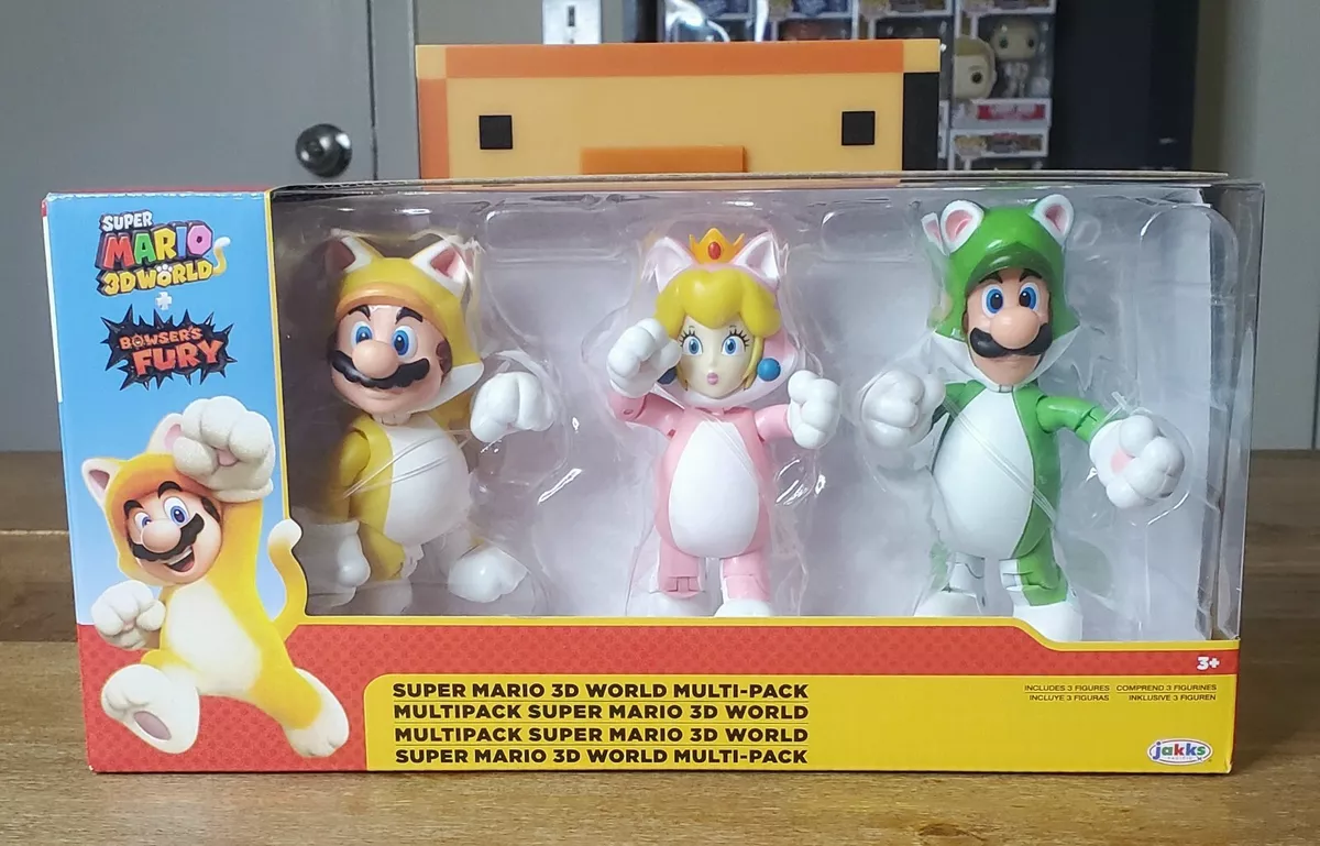 Super Mario Play Set - 3-Pack - CAT Mario/Luigi/Peach