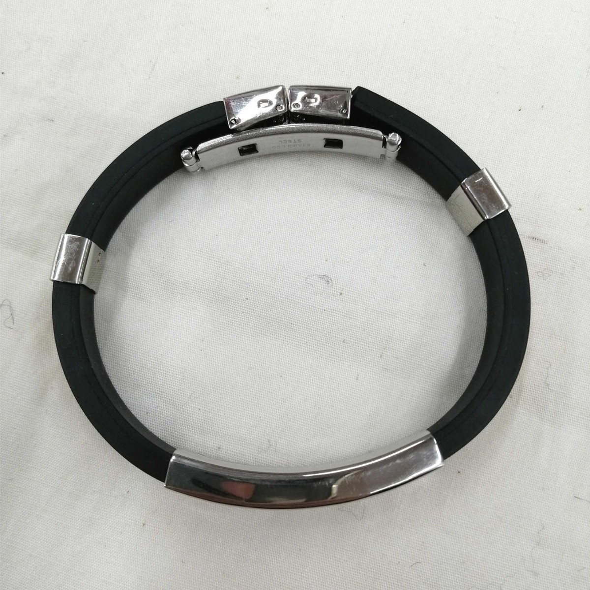 DOLCE & GABBANA Rubber Bracelet Black Orange 6.9 DOLCE & GABBANA Rubber Bracelet Black Orange 6.9