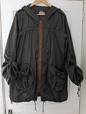 Love Label Khaki Green Hooded Jacket Size 18