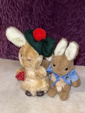 Vintage Eden Lot of 2 Peter Benjamin Bunny Plush 9" Beatrix Potter