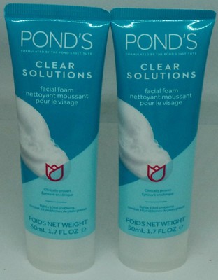 ponds clear solution facial foam