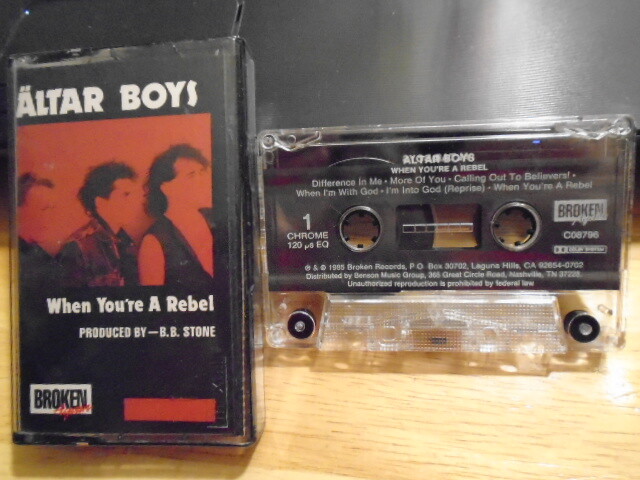 RARE OOP Altar Boys CASSETTE TAPE When You're A Rebel