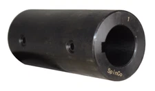 1" Solid Shaft Coupler w/ Keyway and Set Screws 4" Long