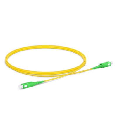 (24) Fiber Optic Patch Cord SC/APC-SC/APC Simplex Singlemode 3mm G657B3 LSZH 3M
