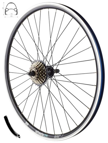 26 pollici MOUNTAIN BIKE ibrida ruota posteriore +6 o 7 velocità ruota  libera 14-28T rim brake | eBay