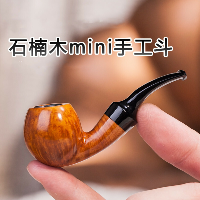 small tobacco pipes Handmade Mini Briar Wood Tobacco Smoking Pipes Men's Best Gift
