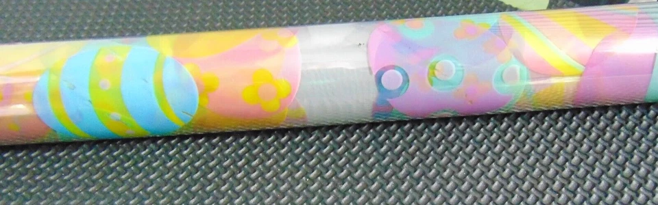 Rollo de envoltura de huevos colorido de Pascua vintage, papel de envolver translúcido Foto 4 de 4