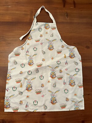 Easter Easter Bunny Spring Holiday Children s Youth Apron Adjustable