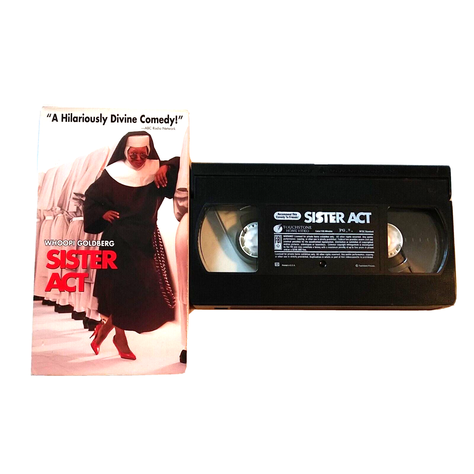 Sister Act VHS 1992 Comedy Whoopi Goldberg Maggie Smith Harvey Keitel