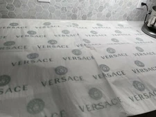 3 Pieces Versace 30x40 White Logo Tissue Paper Gift Wrap Shopping Bag for Shoes