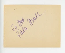 TALA BIRELL AUTHENTIC SIGNED AUTOGRAPH BOOK PAGE AND 1933 PHOTO FROM NAGANA
