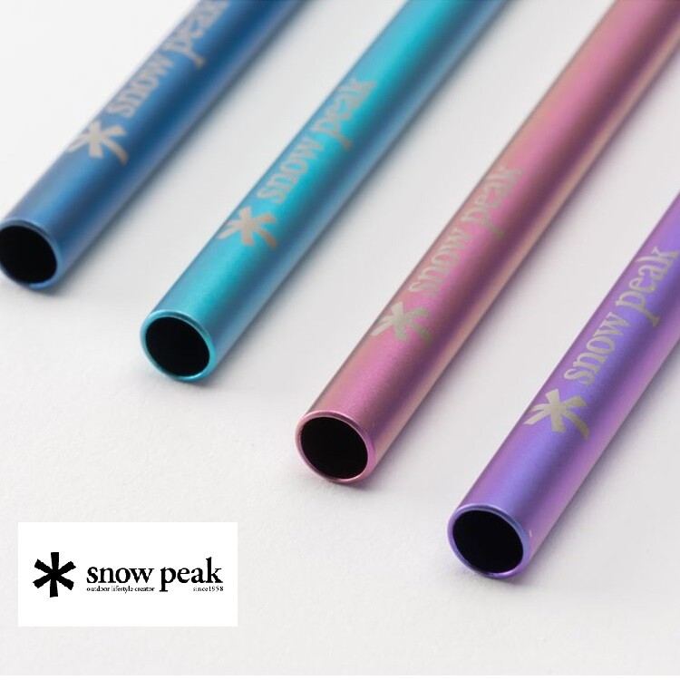 Snow peak Titanium Straw 2 piece Set FES-222-1 /2 Japan 2022
