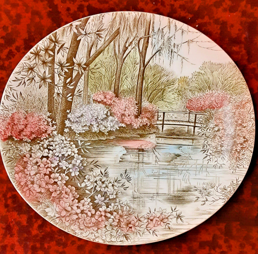 English Gardens Plate by Johnson Bros. D =10