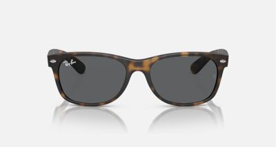 RAY-BAN NEW WAYFARER MATTE HAVANA/DARK GREY 55 mm SUNGLASSES