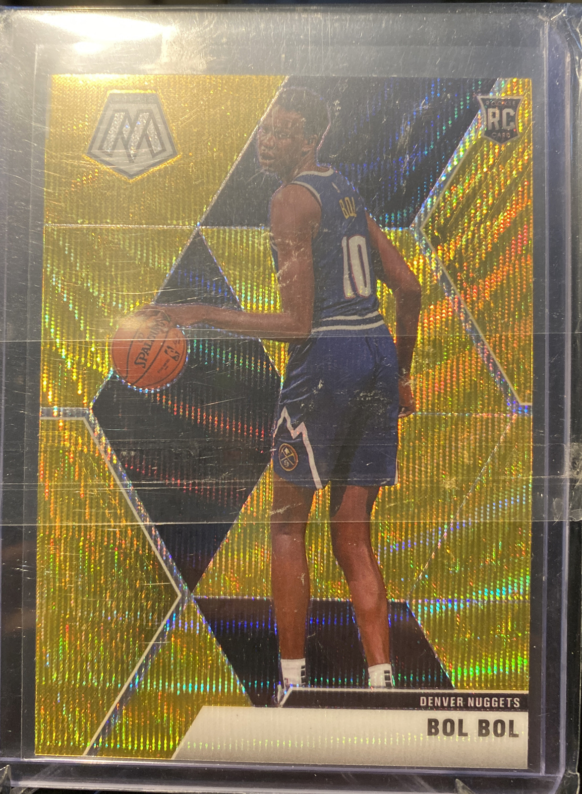2019-20 Panini - Mosaic Basketball BOL BOL Gold Wave RC no. 222