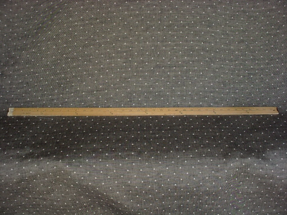 3-3/4Y Holland and Sherry DE97436 Polka Rustic Black Linen Upholstery Fabric - Image 2 of 4
