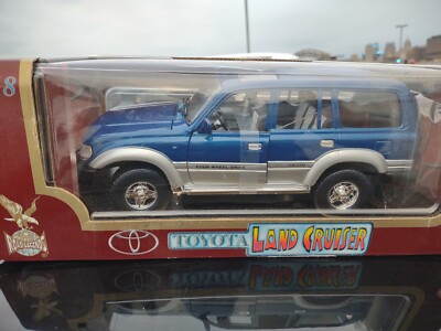 Road Legend Toyota Land Cruiser, 2-Tone 1/18 Scale Model SUV Straps still on