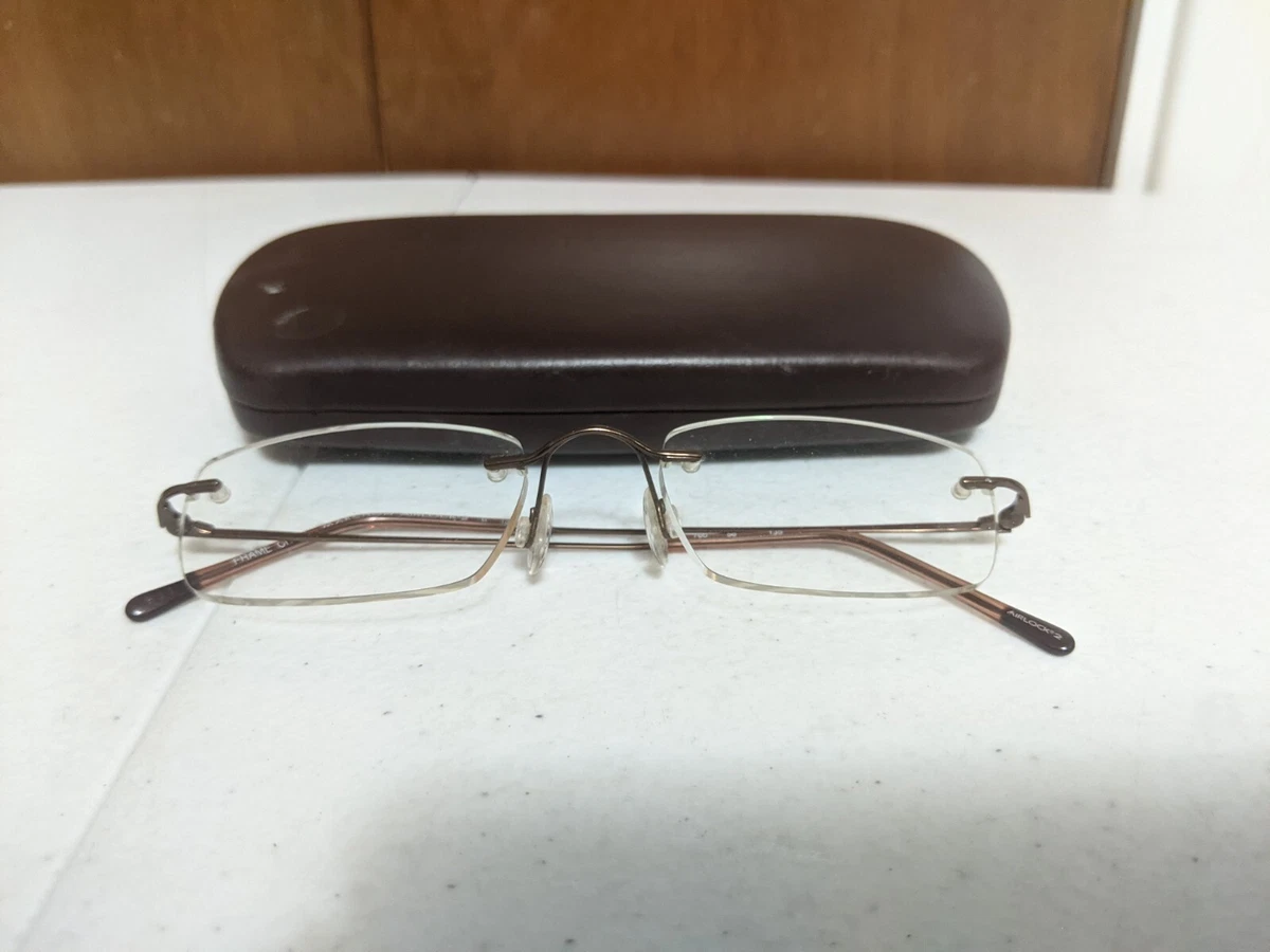 MARCHON AIRLOCK 2 720 52 Brown Rimless Titanium Eyeglasses Frames 150 Authentic MARCHON AIRLOCK 2 720/10 Titanium Rimless Eyeglasses Frames  main image 3