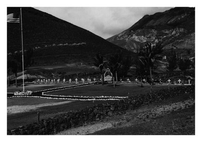 Ascension Island Military Cemetery US Air Force Posite Force 8012 Postcard